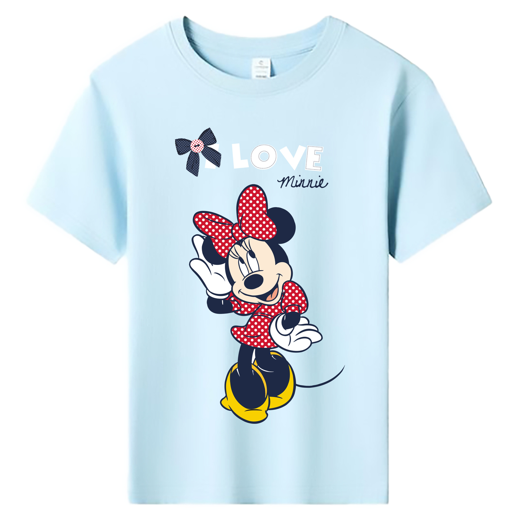ミッキーマウス Mickey Mouse 綿100％キッズTシャツ（フロントプリント）